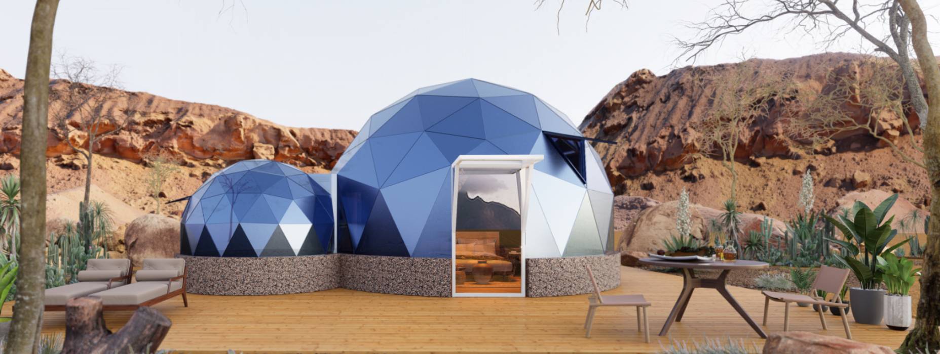 工农区球形智能光伏玻璃星空房